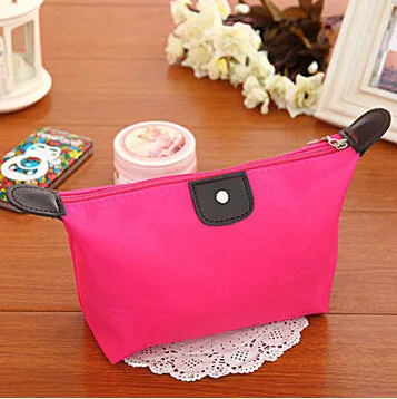 Women's cosmetic bag large capacity cosmetic case candy color nylon cosmetic box waterproof makeup case