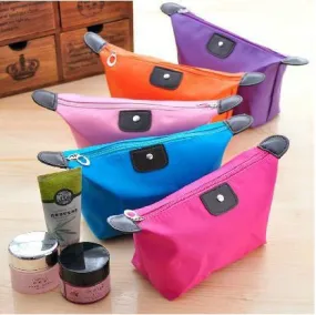 Women's cosmetic bag large capacity cosmetic case candy color nylon cosmetic box waterproof makeup case