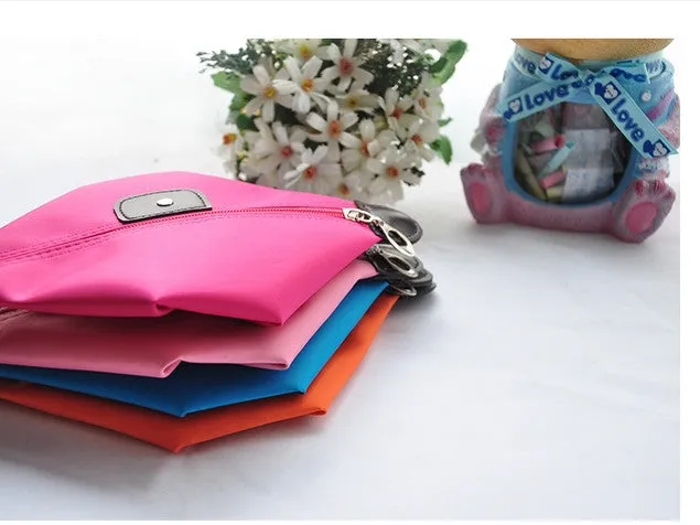 Women's cosmetic bag large capacity cosmetic case candy color nylon cosmetic box waterproof makeup case