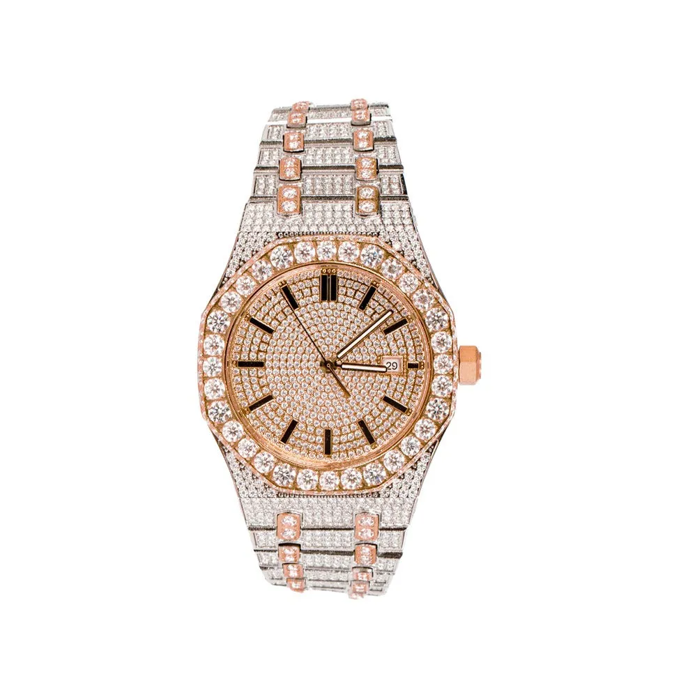 Womens Moissanite Watch Octagon Luxury Xmas Sale