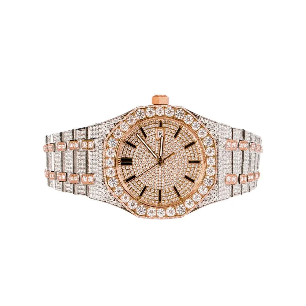 Womens Moissanite Watch Octagon Luxury Xmas Sale