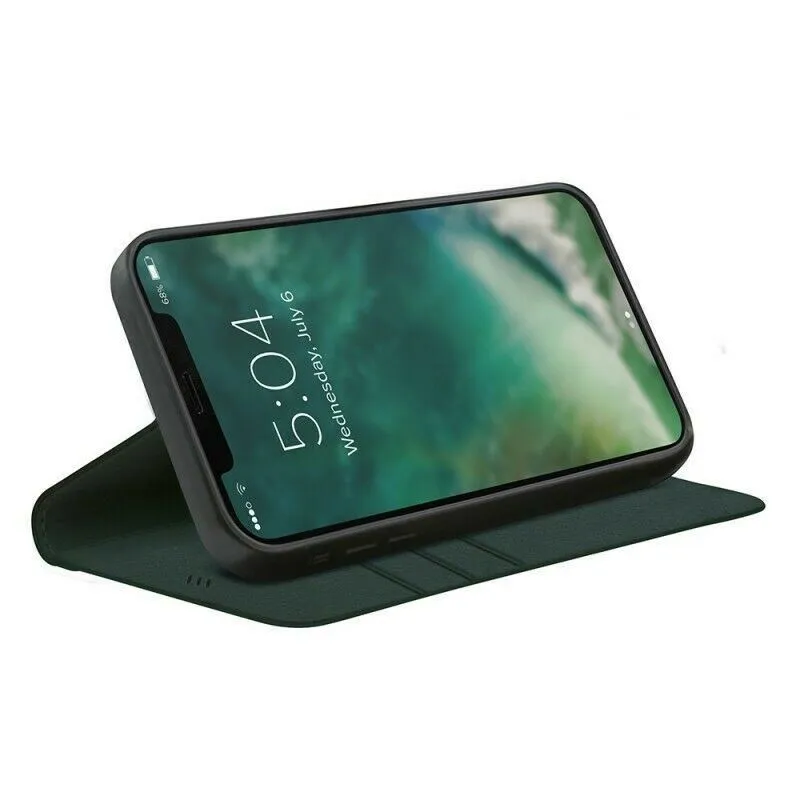 XQISIT Eco Wallet for iPhone 12/Pro 6.1" Green Case with Stand Function