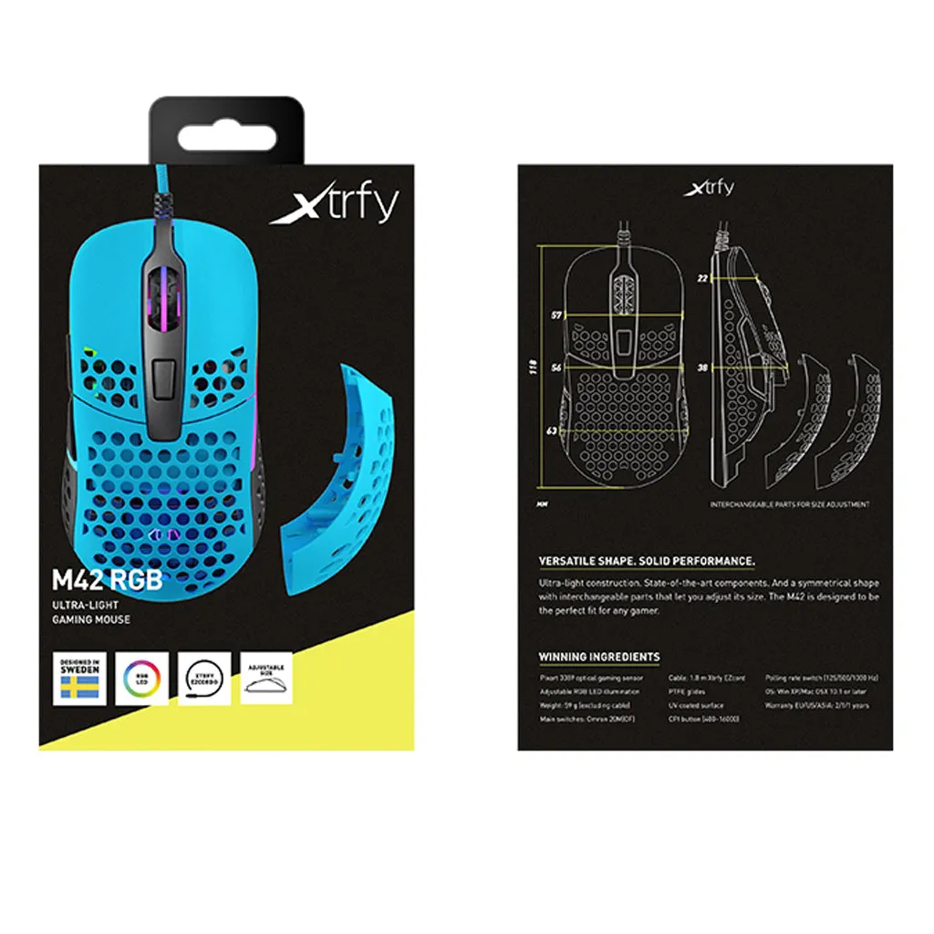 Xtrfy M42 RGB Ultra-Light Gaming Mouse