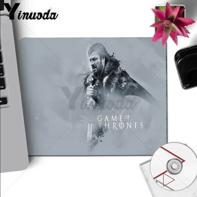 Yinuoda New Design Game Of Thrones Keyboards Mat Rubber Gaming mousepad Desk Mat Mouse Keyboards Mat Mousepad for boyfriend Gift