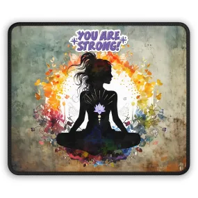 You Are strong Yoga Mouse Pad,Unique Gift For Meditation And Yoga Lover, Cute Yoga Mouse Pad, Mindful Yoga Gift, Yoga lover Mouse Pad, Yoga Instructor Gift, Gift For Yoga lovers, Gift For Yogi.